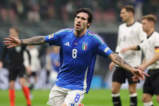 Tonali - từ án phạt cá độ đến thủ lĩnh tuyển Italy