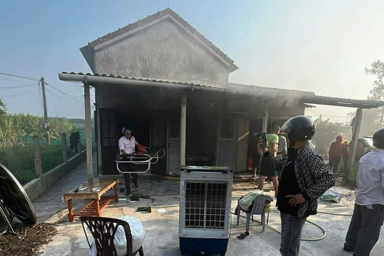 Cụ ông tử vong trong ngôi nhà bị cháy