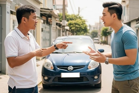 'Bó tay' cãi lý với tài xế đỗ xe chắn cửa nhà mỗi ngày