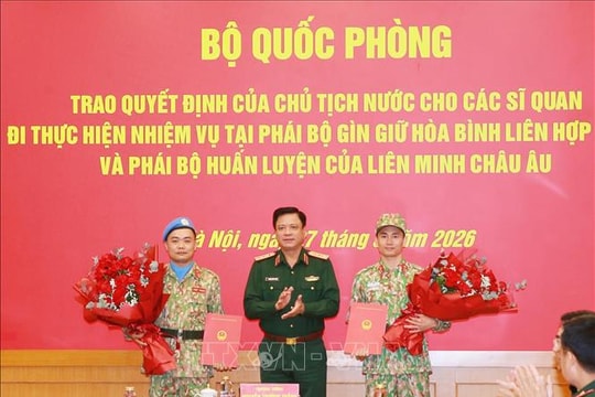 Lần đầu tiên Việt Nam có sĩ quan Tác chiến quân sự hỗn hợp tại UNISFA