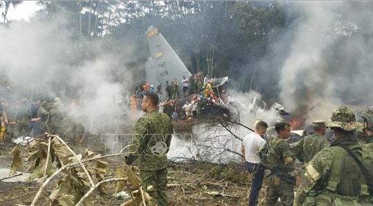 Điện chia buồn về vụ tai nạn máy bay vận tải quân sự tại Colombia