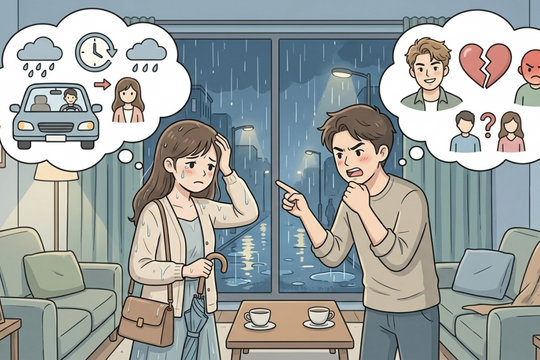 Vợ chồng cãi nhau vì tôi đi nhờ xe nam đồng nghiệp về