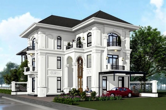 Những mẫu nhà 3 tầng chữ L được yêu thích hiện nay