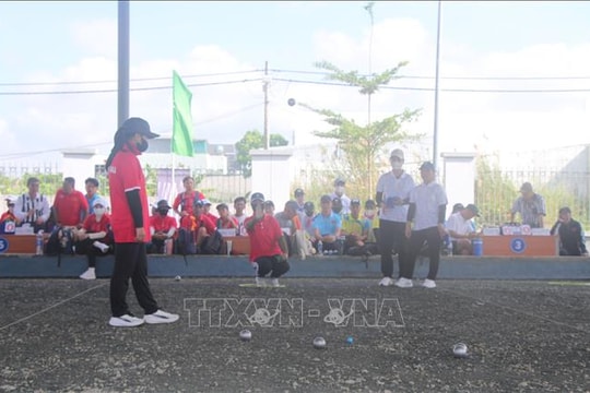 160 vận động viên tranh tài tại giải Bi sắt vô địch đồng đội quốc gia