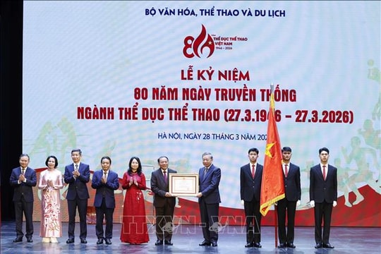 Tổng Bí thư dự Lễ kỷ niệm 80 năm Ngày truyền thống Ngành Thể dục Thể thao