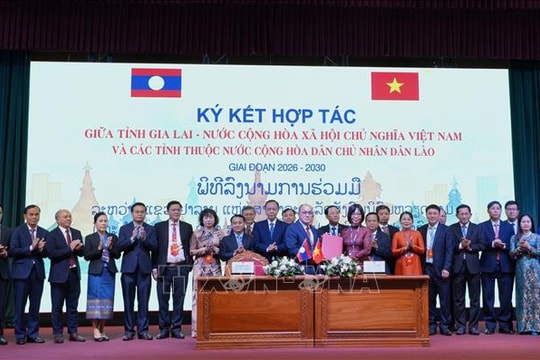 Ký kết hợp tác giữa tỉnh Gia Lai với 4 tỉnh nam Lào