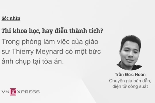 Thi khoa học, hay diễn thành tích?