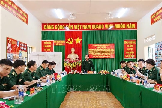 Khảo sát vị trí lắp đặt thiết bị giám sát khu vực biên giới đất liền Lâm Đồng