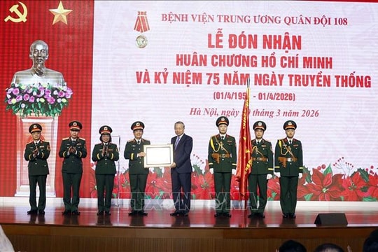 Tổng Bí thư Tô Lâm dự Lễ Kỷ niệm 75 năm Ngày truyền thống của Bệnh viện 108