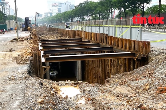 Hiện trạng thi công dự án chống ngập trên đường Võ Chí Công