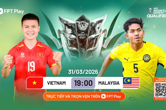 Xem trực tiếp Việt Nam vs Malaysia hôm nay 31/3 trên kênh nào?