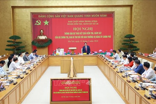 Thông qua Dự thảo kết quả kiểm tra, giám sát đối với BTV Đảng ủy Chính phủ