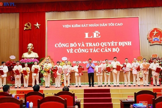 Viện Kiểm sát Nhân dân Tối cao điều động, bổ nhiệm 15 cán bộ cấp vụ