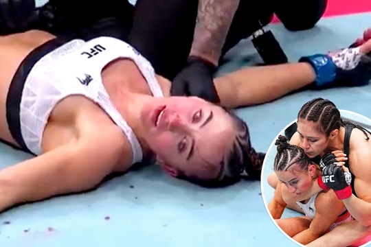 Nữ võ sĩ UFC bị siết cổ 'như đã chết'