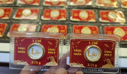 Cuối ngày 31-3, giá vàng nhẫn trơn giảm nhanh