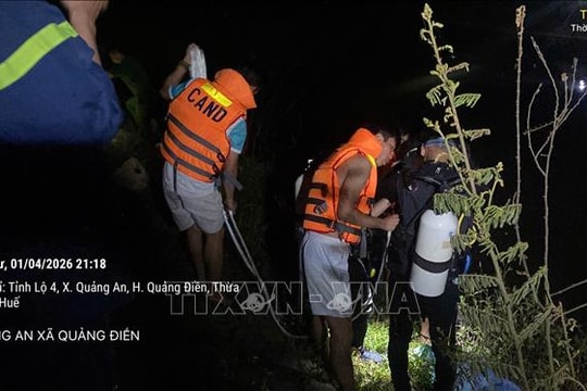 Tìm thấy thi thể cháu bé mất tích khi đi tắm sông ở Huế