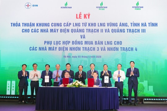 Ký thỏa thuận cung cấp khí LNG cho các dự án điện trọng điểm