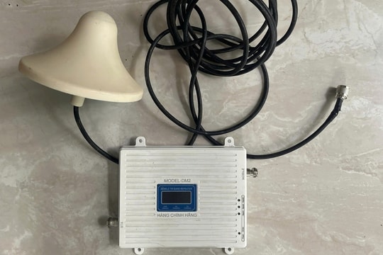 Hộ gia đình dùng thiết bị kích sóng trái phép bị xử lý