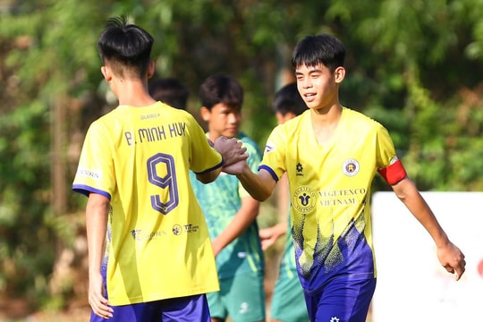 Hà Nội ghi 15 bàn sau 2 trận ở giải U15 Quốc gia 2026