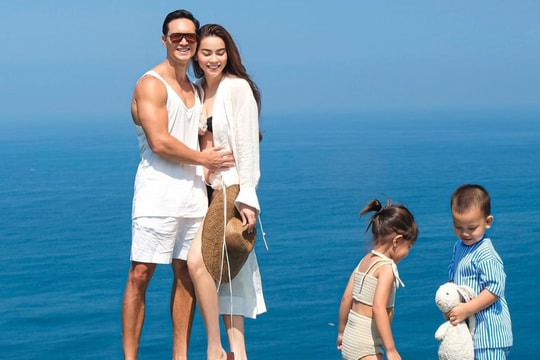 Gu mặc đồng điệu của gia đình Hồ Ngọc Hà