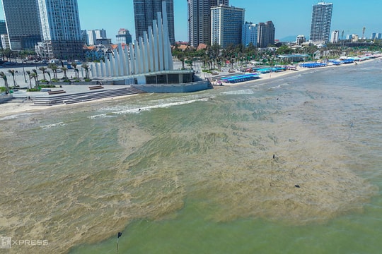 Biển Bãi Sau Vũng Tàu xuất hiện váng, bốc mùi hôi