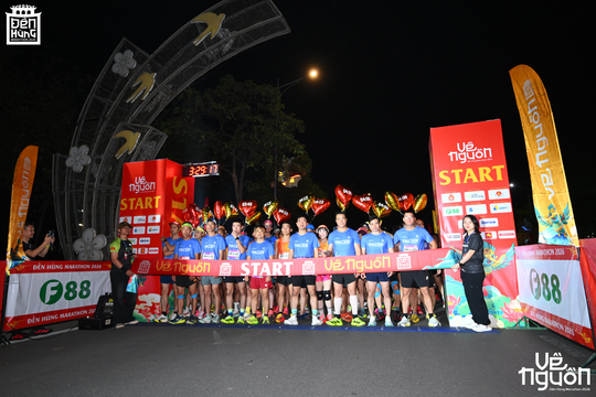 VĐV thích thú, bất ngờ với trải nghiệm mới tại giải chạy Marathon Đền Hùng 2026