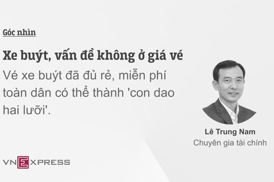 Xe buýt, vấn đề không ở giá vé