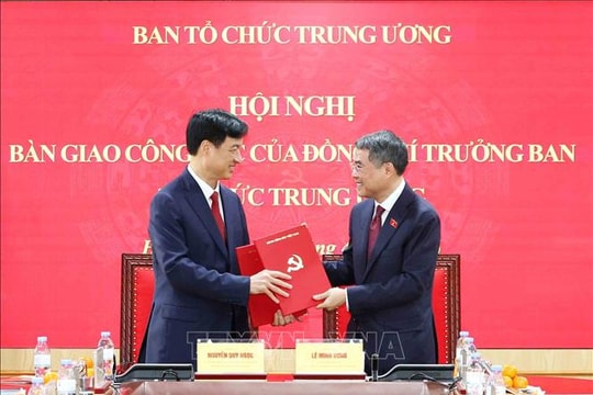 Hội nghị bàn giao công tác Trưởng ban Tổ chức Trung ương