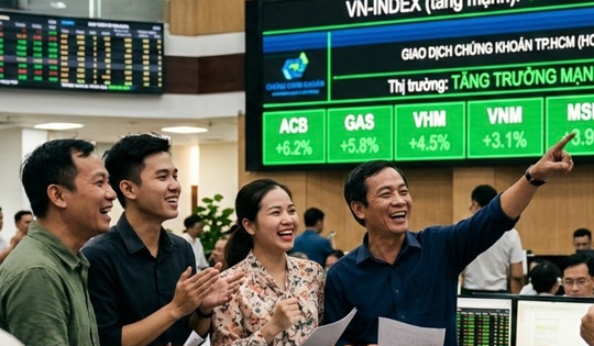 VN-Index tăng vọt hơn 74 điểm ngay khi mở cửa giao dịch 8-4