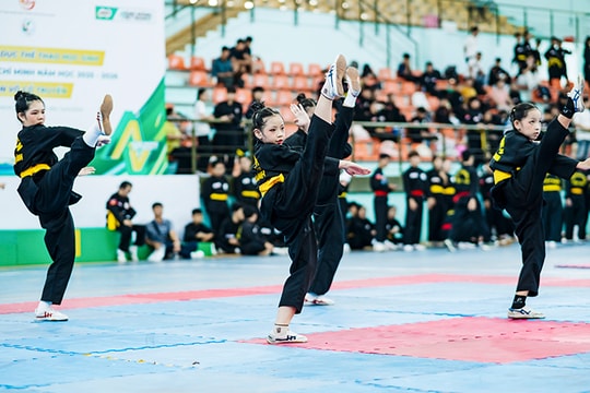 Hơn 1.400 học sinh tranh tài môn Võ cổ truyền tại Hội thi thể thao học đường