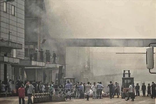 Điều tra sự cố nổ bình khí nén tại Khu công nghiệp Vân Trung