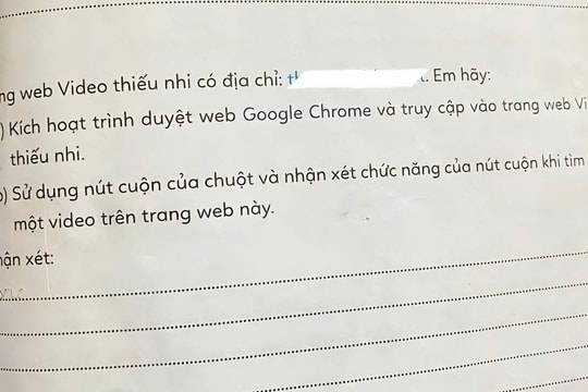 Sách lớp 3 chứa link web đen, nhà phát hành nói 'sự cố'