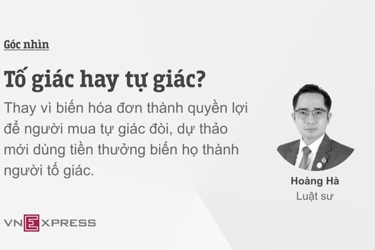 Tố giác hay tự giác?