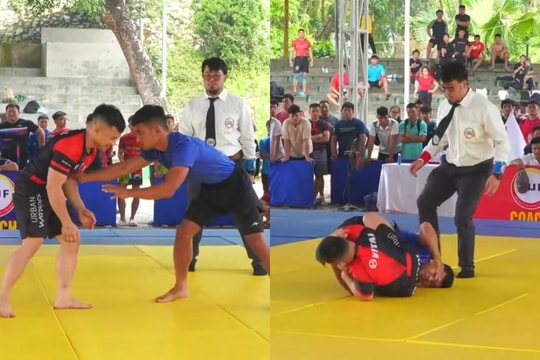 Thách đấu cựu vô địch SEA Games, học trò Johnny Trí Nguyễn xin thua sau 38 giây