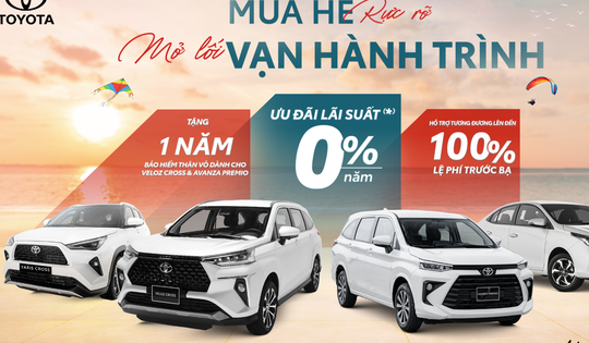 Toyota duy trì sức mua với chương trình ưu đãi lớn trong tháng 4