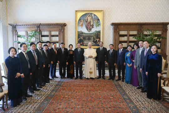 Chủ tịch Quốc hội Trần Thanh Mẫn hội kiến Giáo hoàng tòa thánh Vatican LEO XIV