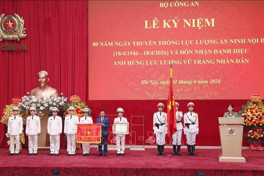 Cục An ninh nội địa đón nhận danh hiệu Anh hùng lực lượng vũ trang nhân dân