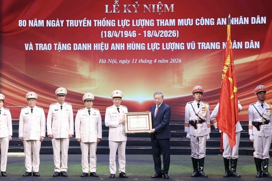 Văn phòng Bộ Công an nhận danh hiệu Anh hùng Lực lượng vũ trang nhân dân