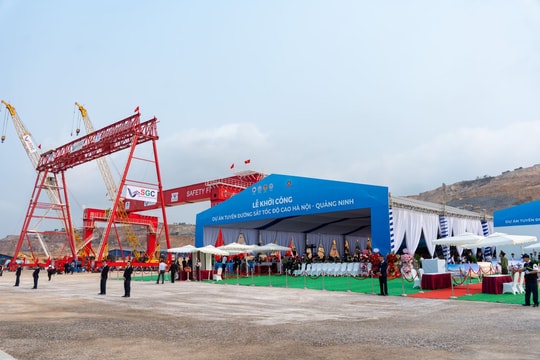 Vingroup khởi công dự án tuyến đường sắt tốc độ cao Hà Nội - Quảng Ninh