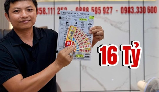 Đại lý tìm người trúng giải độc đắc 16 vé xổ số miền Nam