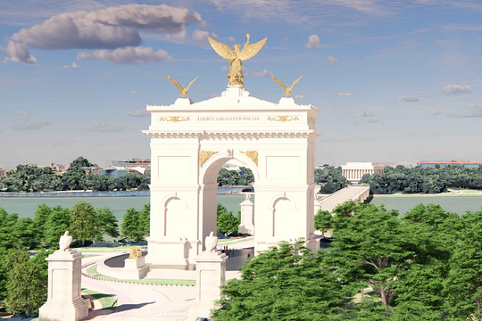 Mỹ công bố thiết kế khải hoàn môn ở Washington