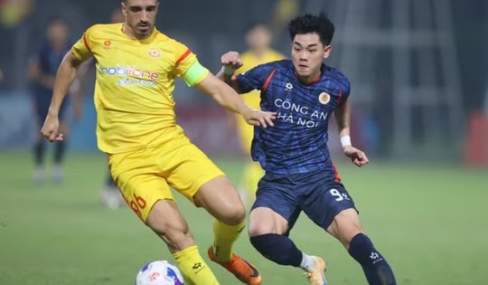 Kết quả vòng 18 V-League: Đình Bắc ghi bàn, Công an Hà Nội vẫn 'rơi' chiến thắng