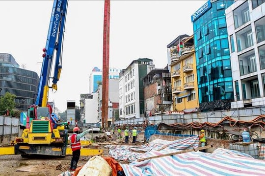 Robot TBM đã hoàn tất khoan ngầm tuyến Metro Nhổn - Ga Hà Nội