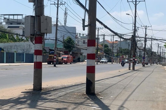 Điện lực TP Hồ Chí Minh làm rõ việc chậm di dời trụ điện trên đường Nguyễn Thị Định