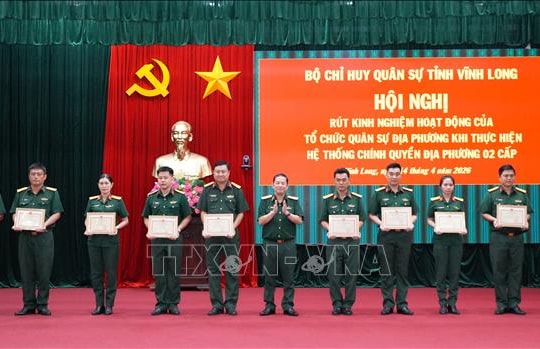 Xây dựng tổ chức quân sự địa phương vững mạnh