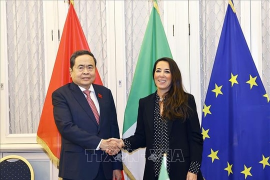 Chủ tịch Quốc hội Trần Thanh Mẫn gặp Phó Chủ tịch Thượng viện Italy
