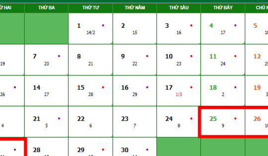 Bộ Nội vụ: Không hoán đổi ngày nghỉ dịp Giỗ Tổ Hùng Vương và 30-4, 1-5