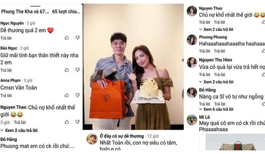 Cười ra nước mắt với món quà sinh nhật 'lạ đời' của ca sĩ Hòa Minzy tặng cầu thủ Văn Toàn