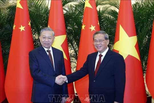 Tổng Bí thư, Chủ tịch nước Tô Lâm hội kiến Thủ tướng Trung Quốc Lý Cường