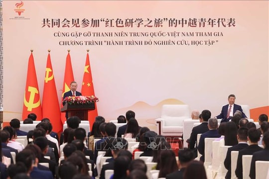 Tổng Bí thư, Chủ tịch nước Tô Lâm và Tổng Bí thư, Chủ tịch nước Tập Cận Bình gặp gỡ thanh niên hai nước